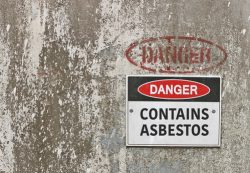 Red,,Black,And,White,Danger,,Contains,Asbestos,Warning,Sign