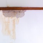 Water,Damaged,Ceiling,Roof,,Brown,Stain,,Office,Building